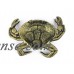 Antique Gold Cast Iron Crab Decorative Bowl 7" - Decorative Cast Iron Bowl - Cast Iron Decorations   